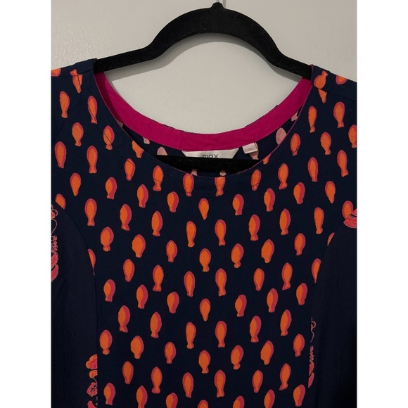 Max Dress Women’s Medíum Blue Multi Pockets Bohemian Made In India - Picture 9 of 14